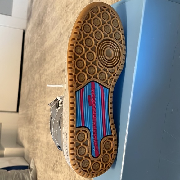 Adidas Silver Hightop Sneakers - Picture 2 of 4